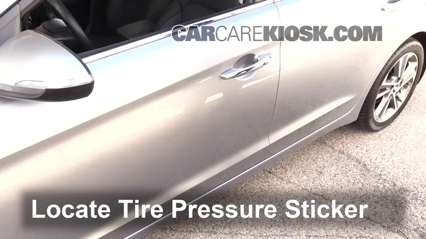 2017 Hyundai Elantra Limited 2.0L 4 Cyl. Tires & Wheels Check Tire Pressure